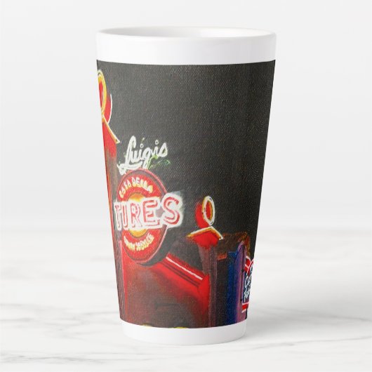 Luigi's Tires カフェラテマグ (正面)