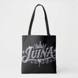 LUINA ラグジュアリーダイヤモンドクラウン オーダーメイド 名前 ギフト トートバッグ