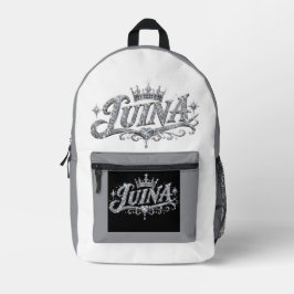 LUINA ラグジュアリーダイヤモンドクラウン オーダーメイド 名前 ギフト プリントバックパック