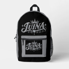 LUINA ラグジュアリーダイヤモンドクラウン オーダーメイド 名前 ギフト プリントバックパック