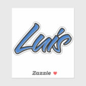 Luis Name blue Aufkleber Sticker Stickerset シール (シート)
