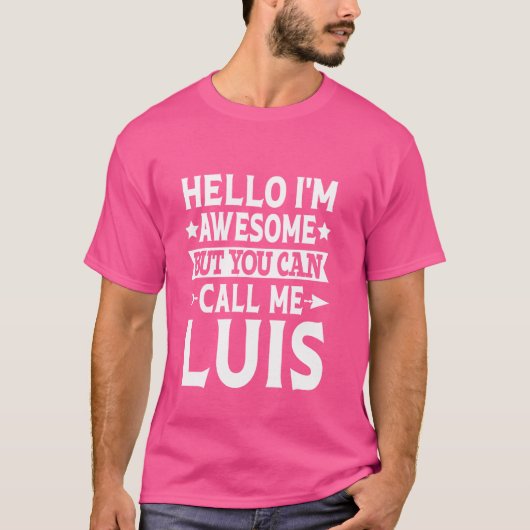 Luis Surname呼び出し私ルイス家族チーム姓Lu Tシャツ (正面)
