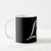 Luisa white gold Handwriting Tasse Kaffeetasse コーヒーマグカップ (左)