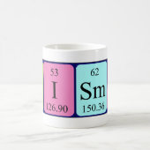 Luismiの周期表の名前のマグ コーヒーマグカップ (中央)