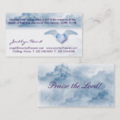 LUKの15:10の天使によっては天国の雲の名刺が飛びます 名刺 (正面/裏面)