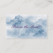 LUKの15:10の天使によっては天国の雲の名刺が飛びます 名刺 (裏面)