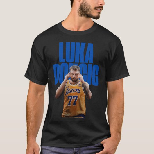 Luka Doncic, vintage shirt, basketball shirt Tシャツ (正面)