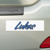 Lukas名前blue AufkleberステッカーAutoaufkleber バンパーステッカー (車上)