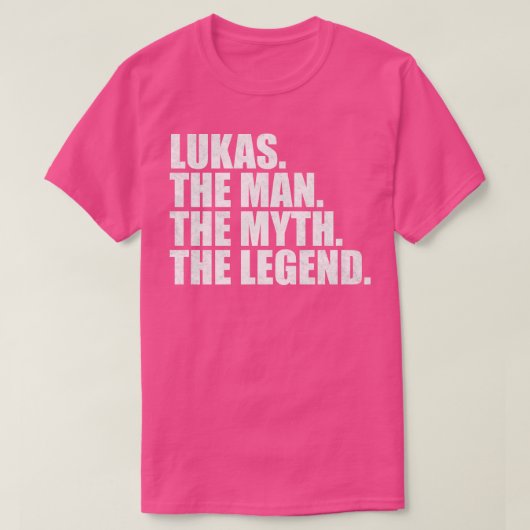 Lukas名Lukas名与え名 Tシャツ (デザイン正面)