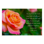 Luke 10:27 Print, Value Poster Paper (Semi-Gloss) ポスター (正面)