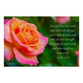 Luke 10:27 Print, Value Poster Paper (Semi-Gloss) ポスター