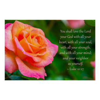 Luke 10:27 Print, Value Poster Paper (Semi-Gloss) ポスター