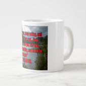 Luke 11:9 WEBU Mug ジャンボコーヒーマグカップ (正面右)