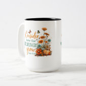 Luke 12:27 ツートーンマグカップ (正面左)