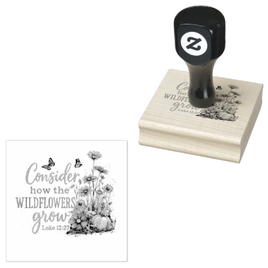 Luke 12:27  ラバースタンプ (押印)