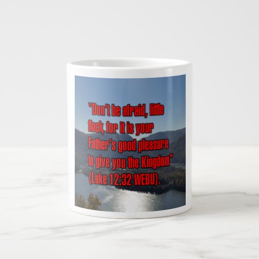 Luke 12:32 WEBU Mug ジャンボコーヒーマグカップ (正面)