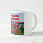 Luke 14:11 WEBU Mug ジャンボコーヒーマグカップ (正面右)