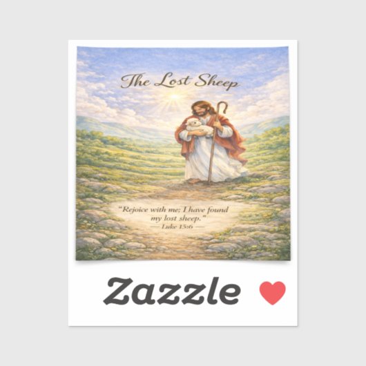 Luke 15 Parable Lost Sheep  シール (シート)