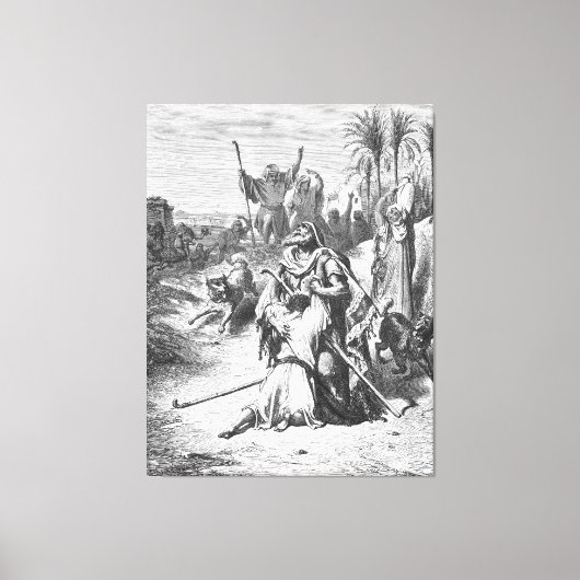 Luke 15B The Prodigal Son in His Father's Arms キャンバスプリント (正面)