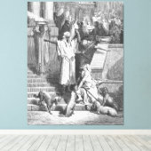 Luke 16 Lazarus Outside the Rich Man's House キャンバスプリント (インサイチュ (ウッドフロア))