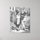 Luke 16 Lazarus Outside the Rich Man's House キャンバスプリント (正面)