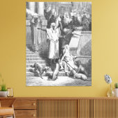 Luke 16 Lazarus Outside the Rich Man's House キャンバスプリント (インサイチュ (リビング))