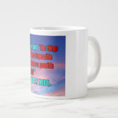 Luke 18:27 WEBU Mug ジャンボコーヒーマグカップ (正面右)
