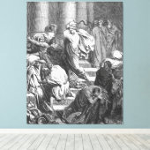 Luke 22 An Angel Appears to Jesus in the Garden キャンバスプリント (インサイチュ (ウッドフロア))