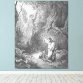 Luke 22 An Angel Appears to Jesus in the Garden キャンバスプリント (インサイチュ (ウッドフロア))