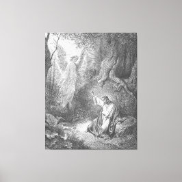 Luke 22 An Angel Appears to Jesus in the Garden キャンバスプリント