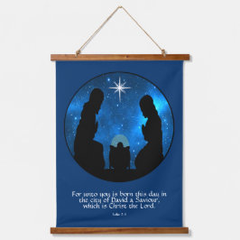 Luke 2:11   吊り下げ型タペストリー