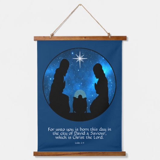 Luke 2:11   吊り下げ型タペストリー (正面)
