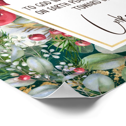 Luke 2:14, Glory to God in the Highest, Christmas ポスター (角)