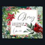 Luke 2:14, Glory to God in the Highest, Christmas ポスター<br><div class="desc">This listing would make a stunning addition to any room. Lovingly created, this art would look great on a wall or desk top. And it is where you show off your unique style. Pop it into a frame of your choice and your space in transformed. If is also perfect as...</div>