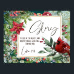 Luke 2:14, Glory to God in the Highest, Christmas ポスター<br><div class="desc">This listing would make a stunning addition to any room. Lovingly created, this art would look great on a wall or desk top. And it is where you show off your unique style. Pop it into a frame of your choice and your space in transformed. If is also perfect as...</div>