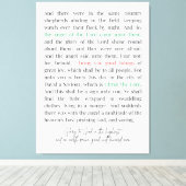 Luke 2:8-14キャンバス印刷 キャンバスプリント (インサイチュ (ウッドフロア))