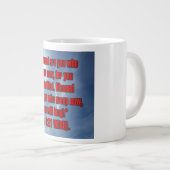 Luke 6:21 WEBU Mug ジャンボコーヒーマグカップ (正面右)