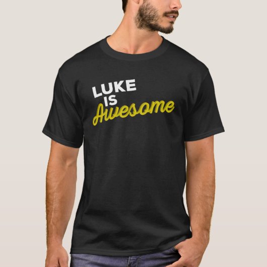 LUKE IS AWESOME Support Team Positive Cheer Fan Tシャツ (正面)
