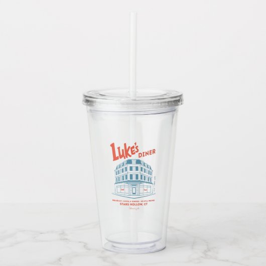 Luke’s Diner Stars Hollow Design アクリルタンブラー (正面)