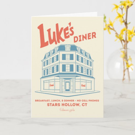 Luke’s Diner Stars Hollow Design カード (黄色い花)