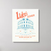 Luke’s Diner Stars Hollow Design キャンバスプリント (正面)