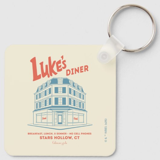 Luke’s Diner Stars Hollow Design キーホルダー (裏面)
