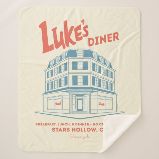 Luke’s Diner Stars Hollow Design シェルパブランケット (正面)