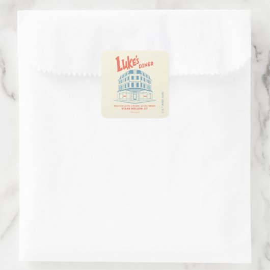 Luke’s Diner Stars Hollow Design スクエアシール (バッグ)