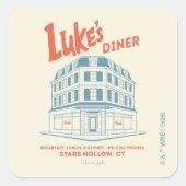 Luke’s Diner Stars Hollow Design スクエアシール (正面)