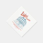 Luke’s Diner Stars Hollow Design スタンダードカクテルナプキン (角)