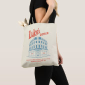 Luke’s Diner Stars Hollow Design トートバッグ (クローズアップ)