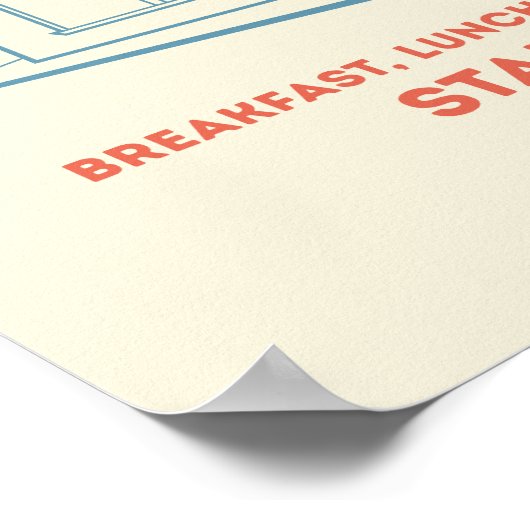 Luke’s Diner Stars Hollow Design ポスター (角)