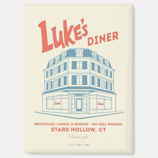 Luke’s Diner Stars Hollow Design マグネット (正面)