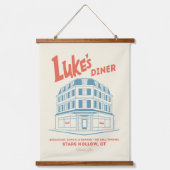Luke’s Diner Stars Hollow Design 吊り下げ型タペストリー (正面)